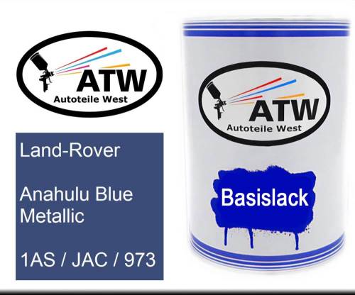 Land-Rover, Anahulu Blue Metallic, 1AS / JAC / 973: 500ml Lackdose, von ATW Autoteile West.